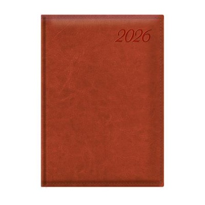 Naptár, tervező, B5, napi, TOPTIMER, "Image", vörösesbarna